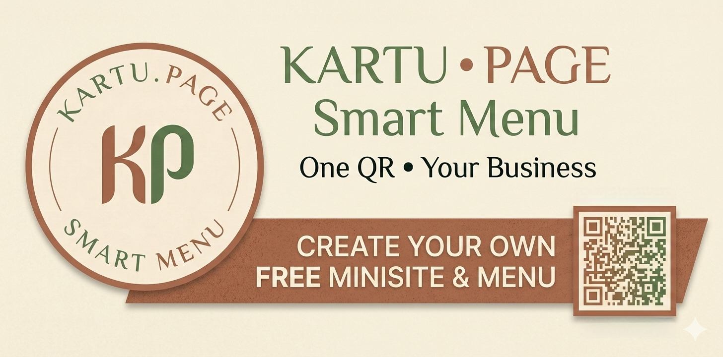 Kartu · Smart Menu · One QR Your Business
